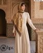 تصویر  روسری گارزا ژاکارد دست دوز 140