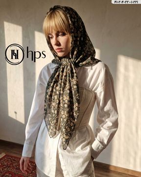 تصویر روسری گارزاژاکارد دست دوز 120
