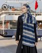 تصویر  شال سی آی اسکارف پلیسه منگوله دار