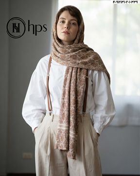 صورة شال نخی کرپ پلیسه دوردوخت