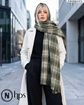 تصویر  شال کجراه موهر دوخت و ریشه