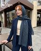 تصویر  شال کجراه موهر دوخت و ریشه