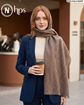 تصویر  شال کجراه موهر دوخت و ریشه