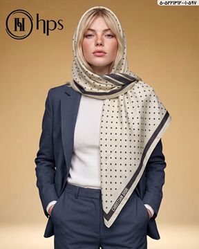 تصویر روسری نخی کرپ دوردوخت 120
