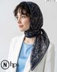 تصویر  روسری نخی ژاکارد دوردوخت 100