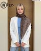 تصویر  روسری نخی ژاکارد دوردوخت 100