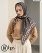 تصویر  روسری نخی ژاکارد دوردوخت 100