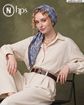 تصویر  روسری نخی ژاکارد دوردوخت 100