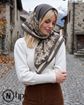 تصویر  روسری نخی ژاکارد دوردوخت 100