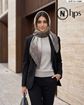 تصویر  روسری نخی ژاکارد دوردوخت 100