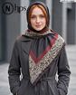 تصویر  روسری نخی ژاکارد دوردوخت 100