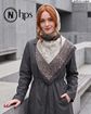 تصویر  روسری نخی ژاکارد دوردوخت 100