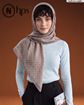 تصویر  روسری نخی ژاکارد دوردوخت 100