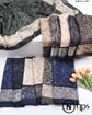 تصویر  روسری نخی ژاکارد دوردوخت 100