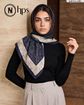 تصویر  روسری نخی ژاکارد دوردوخت 100