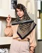 تصویر  روسری نخی ژاکارد دوردوخت 100