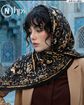 تصویر  روسری نخی ژاکارد دوردوخت 100