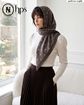 تصویر  روسری نخی ژاکارد دوردوخت 100