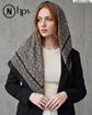 تصویر  روسری نخی ژاکارد دوردوخت 100