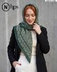 تصویر  روسری نخی ژاکارد دوردوخت 100