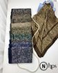 تصویر  روسری نخی ژاکارد دوردوخت 100