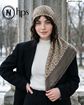 تصویر  روسری نخی ژاکارد دوردوخت 100