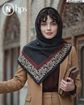 تصویر  روسری نخی ژاکارد دوردوخت 100