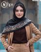 تصویر  روسری نخی ژاکارد دوردوخت 100