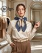 تصویر  روسری نخی ژاکارد دوردوخت 100