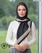 تصویر  روسری نخی ژاکارد دوردوخت 100