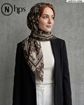 تصویر  روسری نخی ژاکارد دوردوخت 100