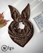 تصویر  روسری نخی ژاکارد دوردوخت 100