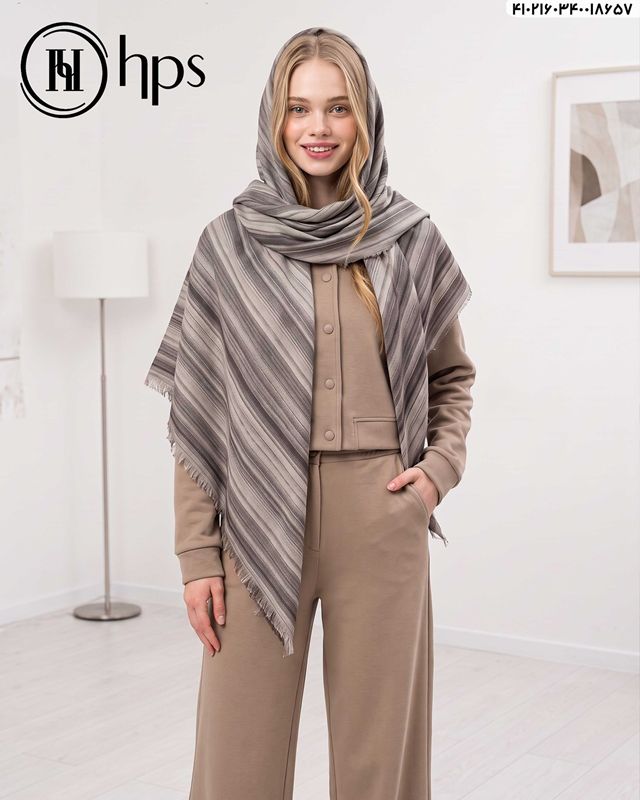 تصویر  روسری سی آی اسکارف چهارطرف ریشه 140