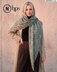 تصویر  روسری نخی کرپ چهارطرف ریشه 140