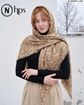تصویر  روسری نخی کرپ چهارطرف ریشه 140