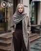تصویر  روسری نخی کرپ چهارطرف ریشه 140