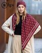 تصویر  روسری نخی کرپ دوردوخت 140