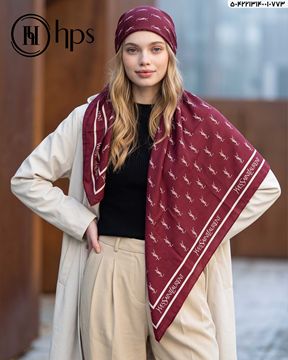 تصویر روسری نخی کرپ دوردوخت 140