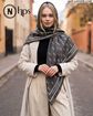 تصویر  روسری نخی کرپ دوردوخت 140