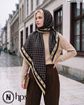 تصویر  روسری نخی کرپ دوردوخت 140