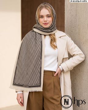 تصویر شال کجراه موهر پلیسه دوخت و ریشه
