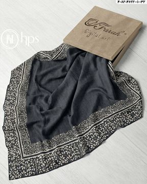 تصویر روسری نخی ژاکارد دست دوز 120
