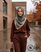 تصویر  روسری نخی ژاکارد دست دوز 110