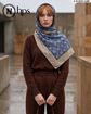 تصویر  روسری نخی ژاکارد دست دوز 110