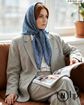 تصویر  روسری نخی ژاکارد دست دوز 120