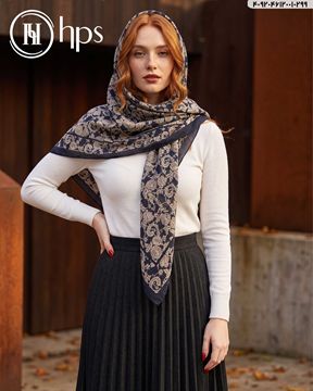 تصویر روسری نخی ژاکارد دوردوخت  120