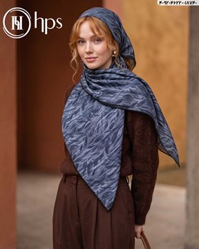 تصویر روسری نخی ژاکارد دست دوز  120