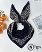 تصویر  روسری نخی ژاکارد دوردوخت 100