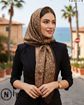 تصویر  روسری نخی ژاکارد دوردوخت 100