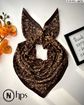 تصویر  روسری نخی ژاکارد دوردوخت 100